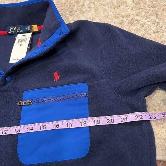Polo Ralph Lauren Mens Fleece Pullover Jacket
Snap Sweater Mens Size M NWT navy - Picture 7 of 10